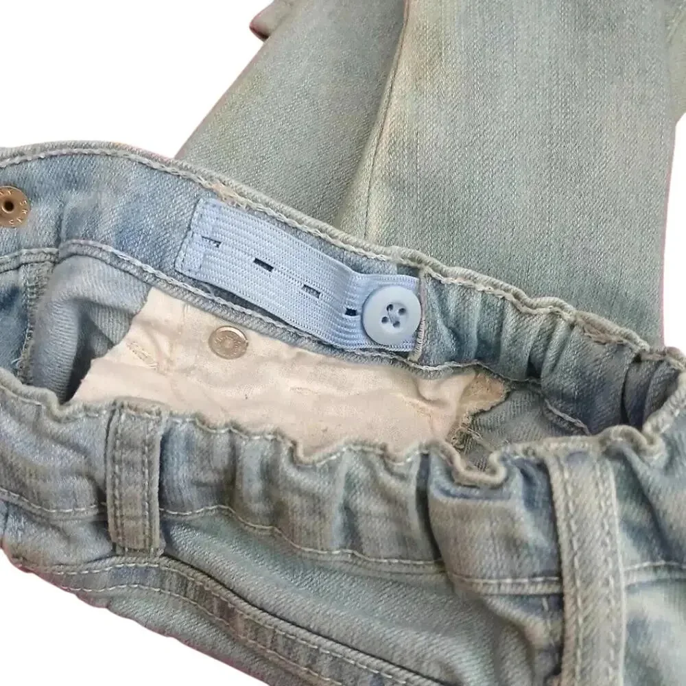 The Children's Place Light Blue Skinny‎ Jeans Adjustable Toddler Denim Girls 4T